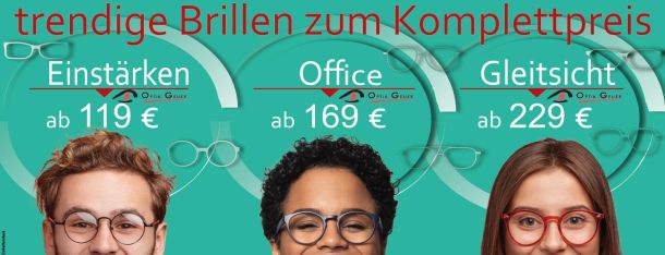 Trendige Komplettbrille - 2024